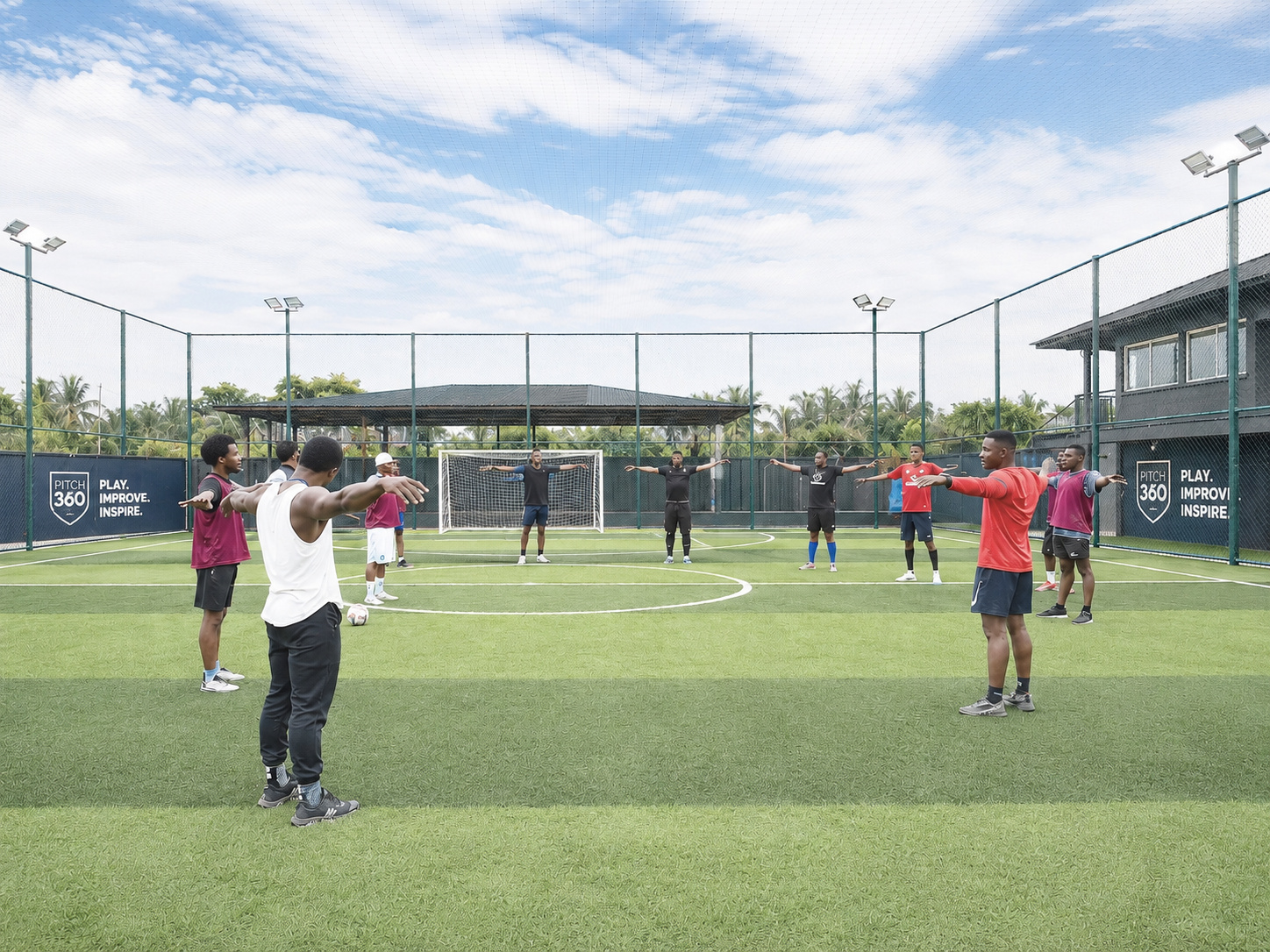 Community football and sponsor activation moment
